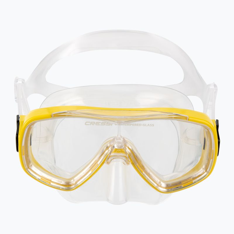 Cressi Onda + Mexico children's snorkel kit clear yellow DM1010131 2