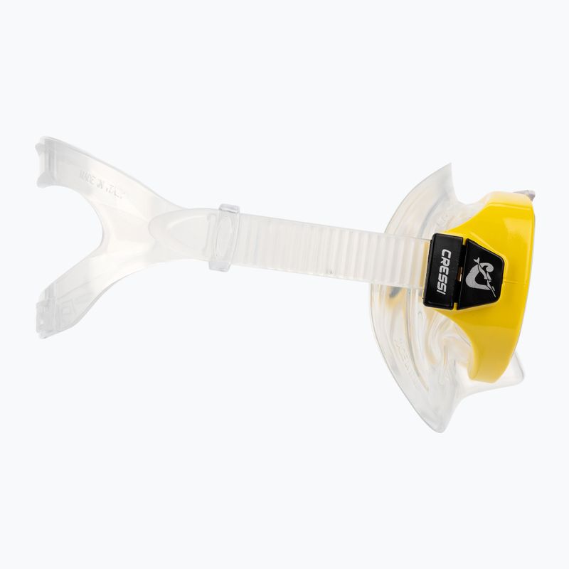 Cressi Onda + Mexico children's snorkel kit clear yellow DM1010131 3