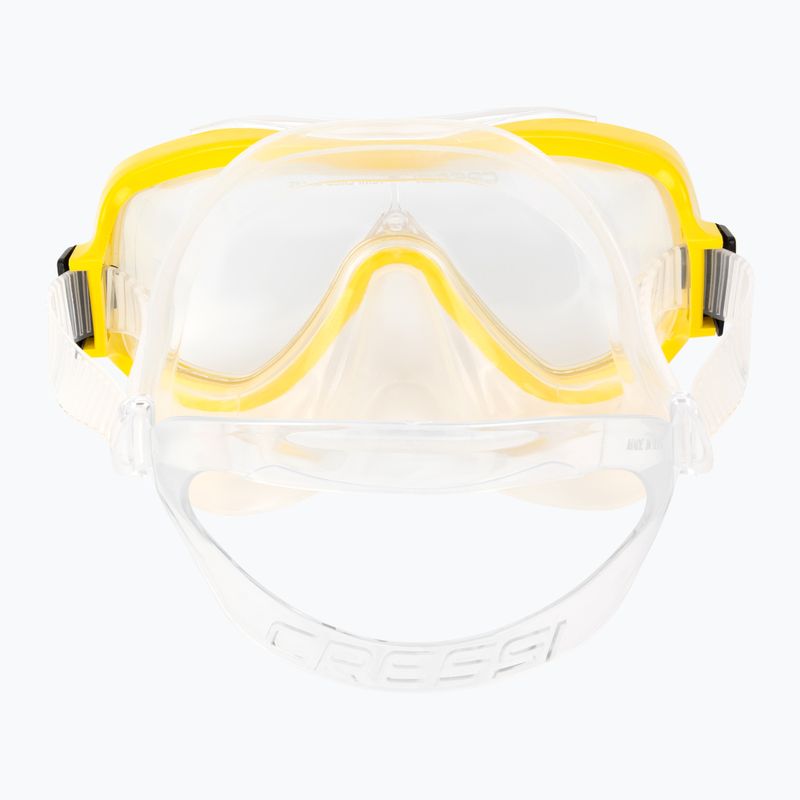 Cressi Onda + Mexico children's snorkel kit clear yellow DM1010131 5