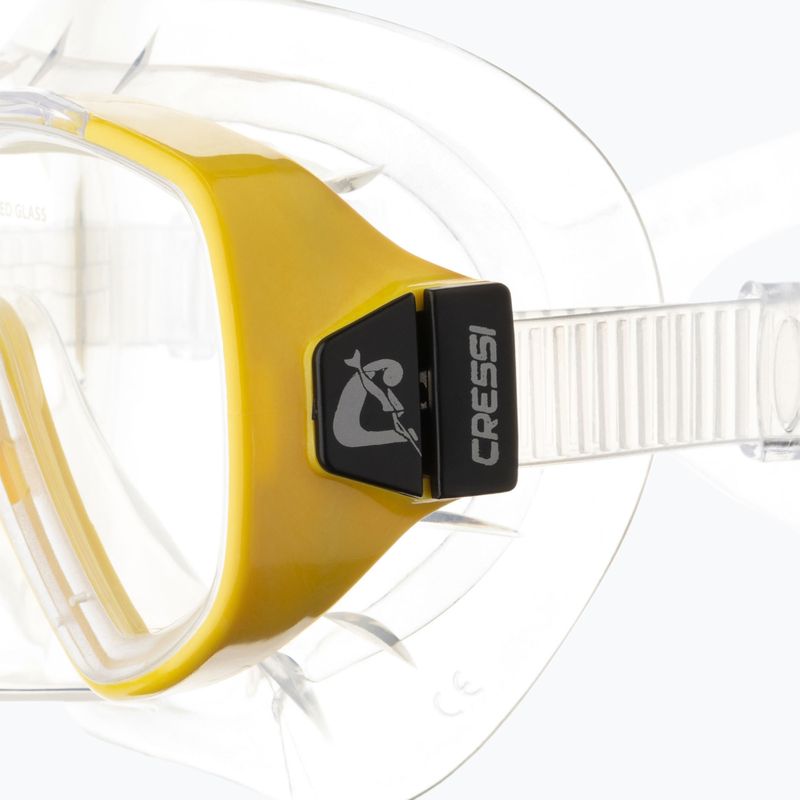 Cressi Onda clear/yellow diving mask 4