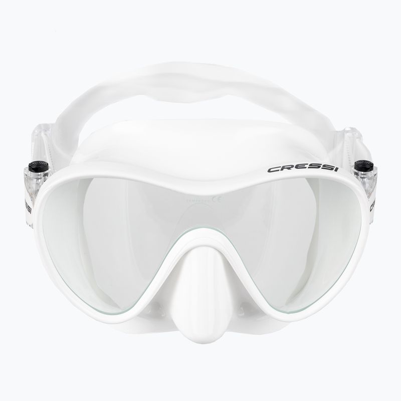 Cressi F1 diving mask white ZDN283000 2