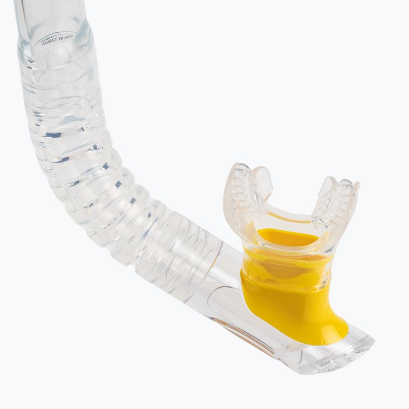 Cressi Mini Dry clear yellow snorkel ES258810 3