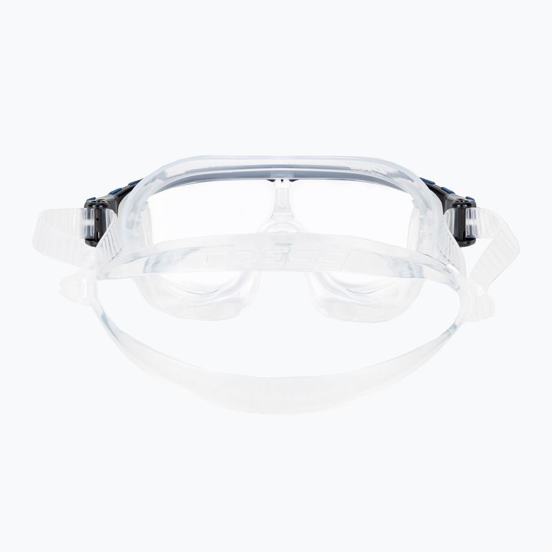 Cressi Skylight clear/black blue swim mask DE203320 5