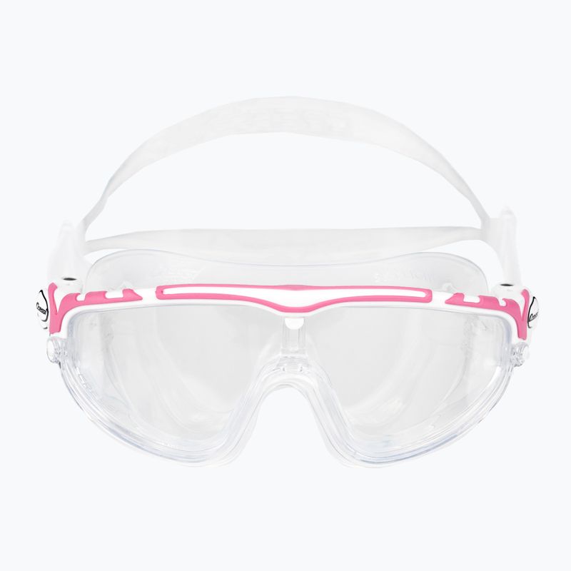 Cressi Skylight clear/white pink swim mask DE203340 2