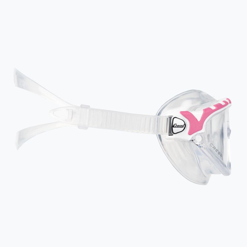 Cressi Skylight clear/white pink swim mask DE203340 3