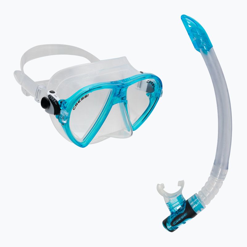 Cressi Ocean + Gamma snorkel kit blue DM1000113
