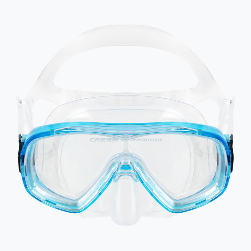 Cressi Ondina + Top Clear Aquamarine children's snorkel set DM1010133 2