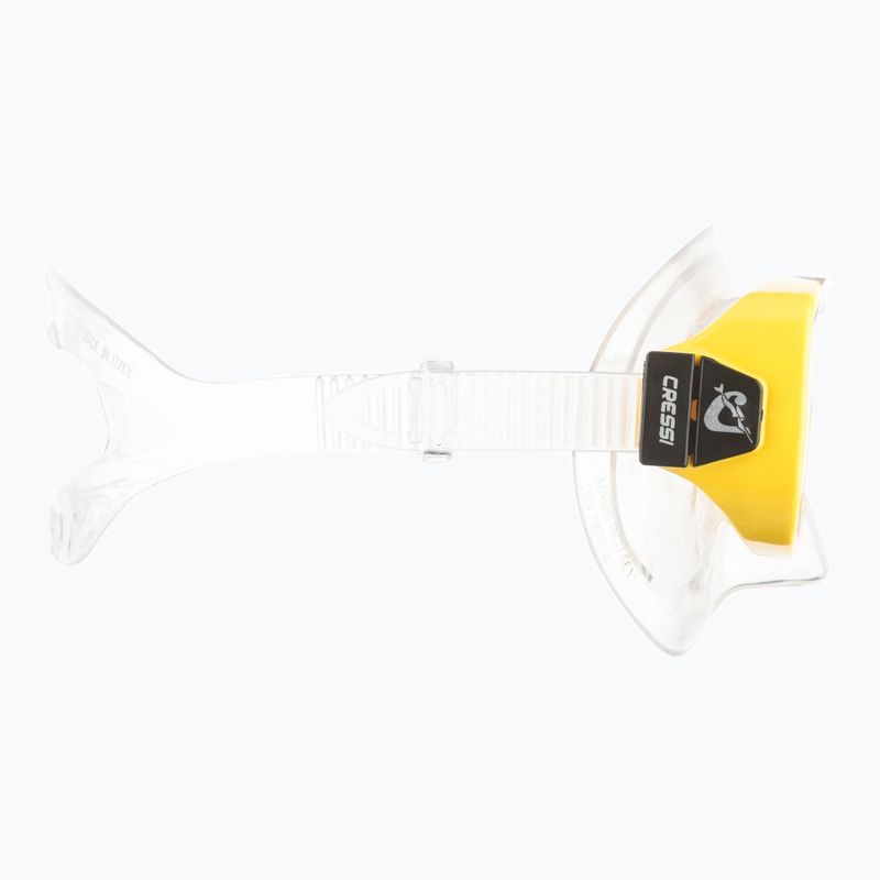 Cressi Piumetta yellow children's diving mask 4