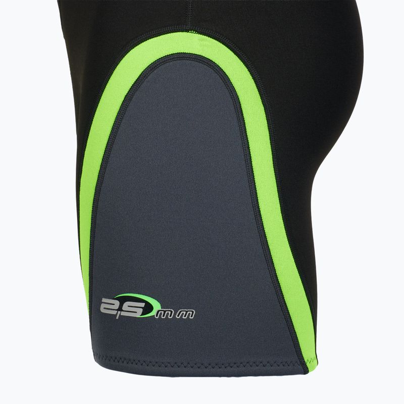 Men's Cressi Playa Shorty 2.5 mm black/lime wetsuit 5