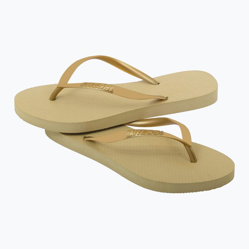 Cressi Marbella women's flip flops gold XVB958637 8