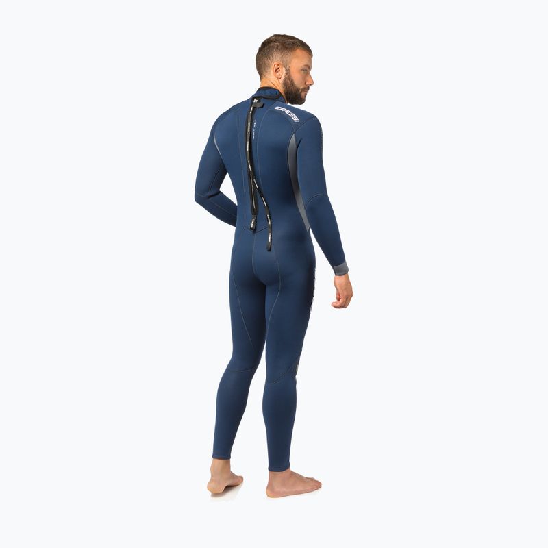 Cressi Fast Monopiece men's diving suit 3 mm navy blue LR108302 2