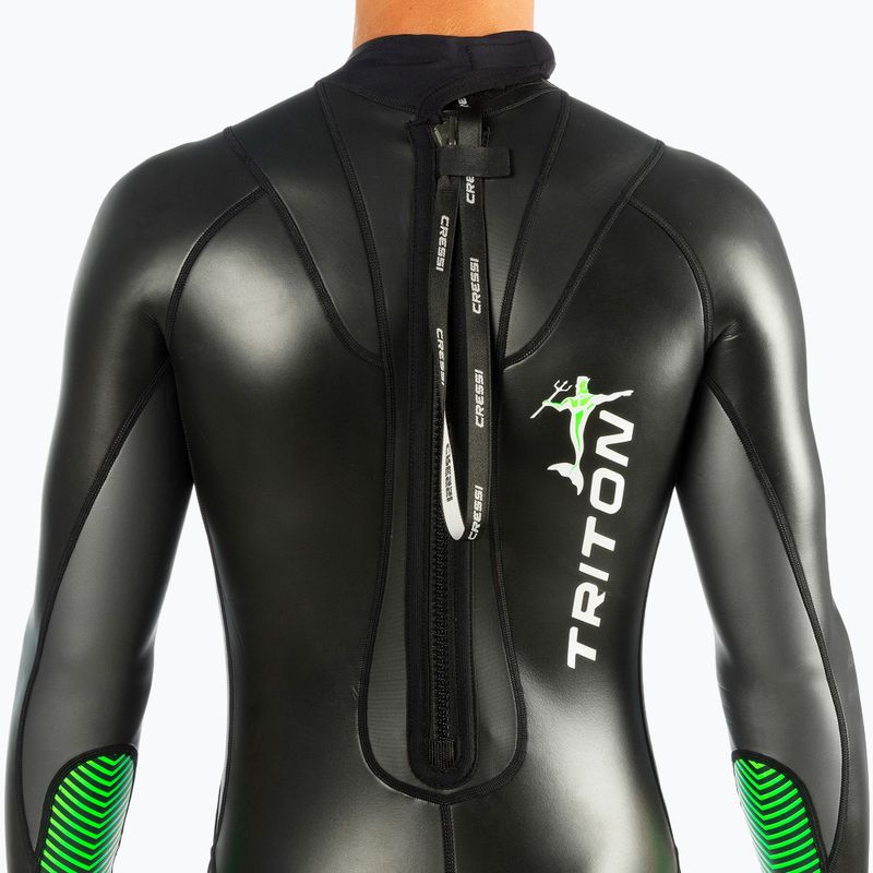 Men's wetsuit Cressi Triton Monopiece 1.5 mm black/blue 4