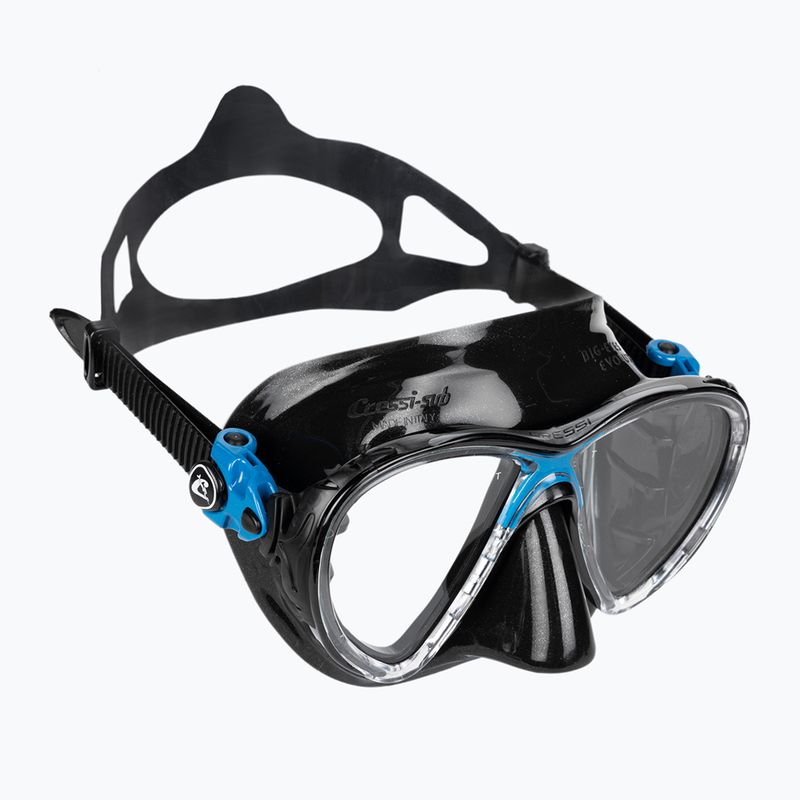 Cressi Big Eyes Evolution + Alpha Ultra Dry dive set black/blue 2