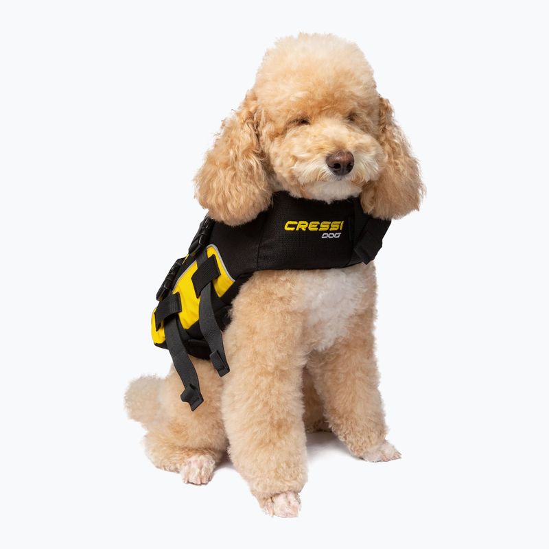 Cressi Dog Life Jacket black/yellow 2