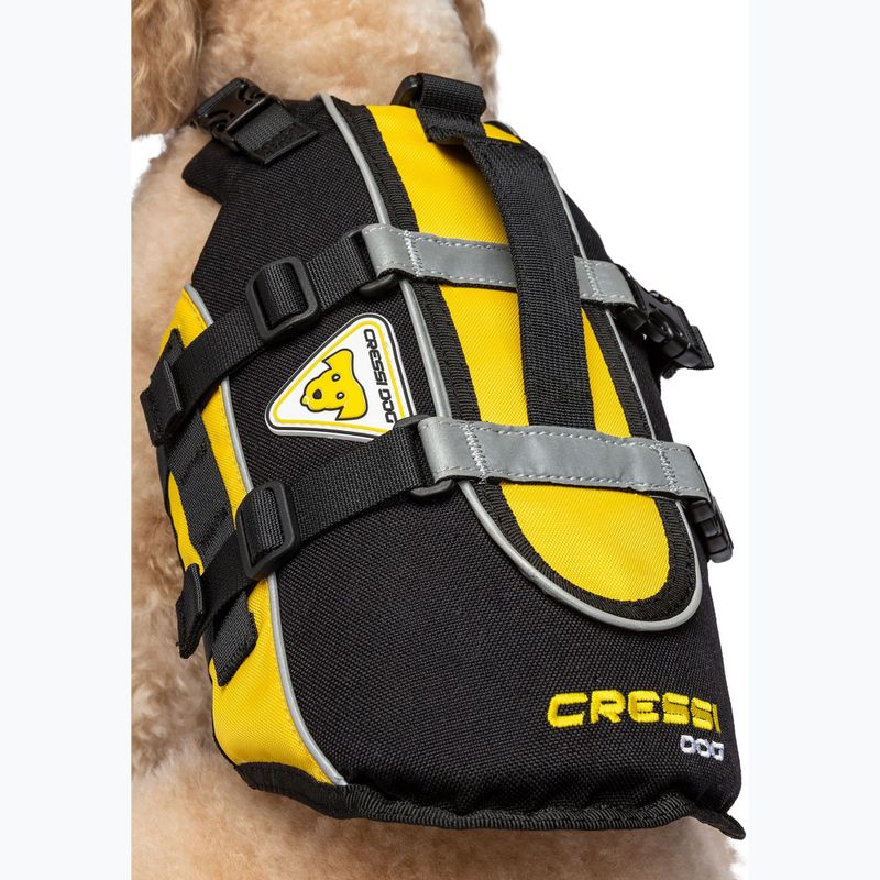 Cressi Dog Life Jacket black/yellow 4