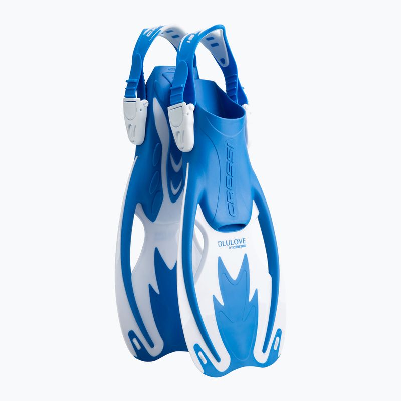 Cressi Rocks blue/white children's snorkel fins 2