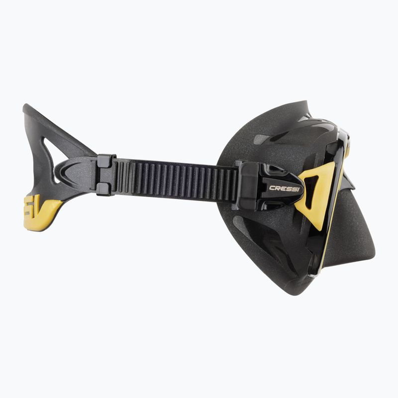 Cressi Zeus diving mask black/gold 3