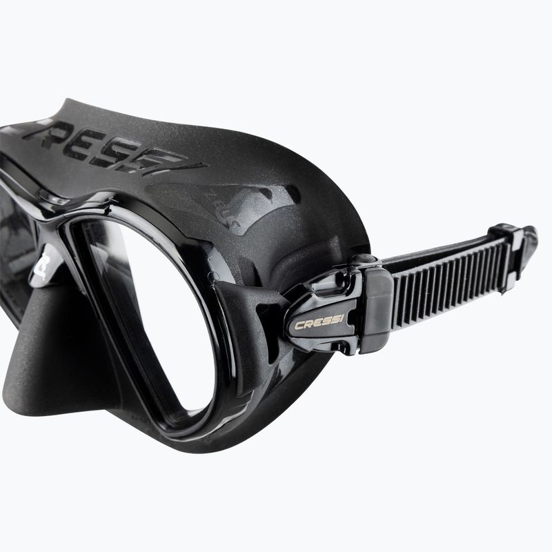 Cressi Zeus diving mask black/black 4