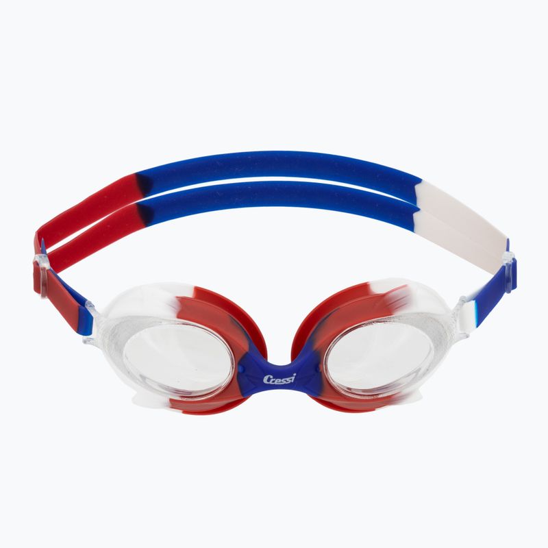 Cressi Seahorse blue/white/red children's swimming goggles 2