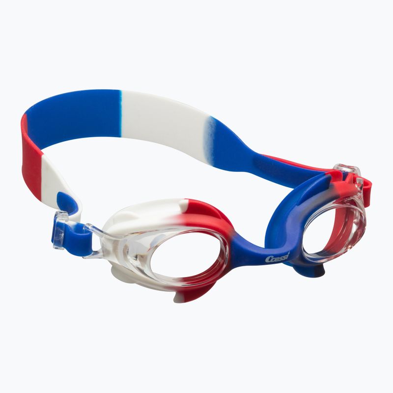 Cressi Seahorse blue/white/red children's swimming goggles