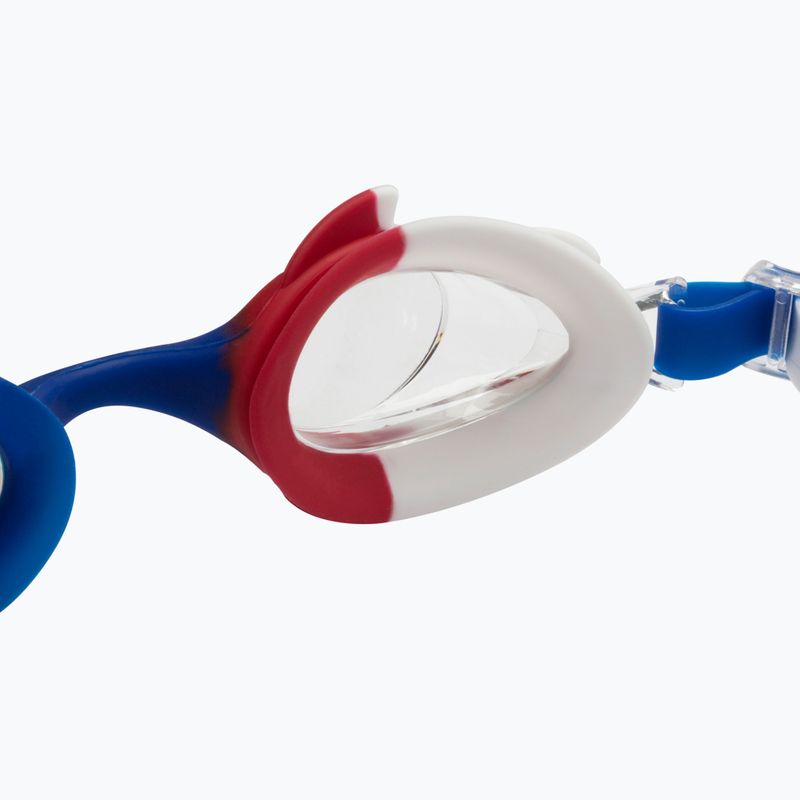 Cressi Seahorse blue/white/red children's swimming goggles 3