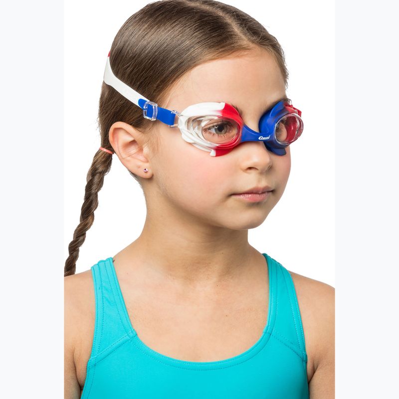 Cressi Seahorse blue/white/red children's swimming goggles 6