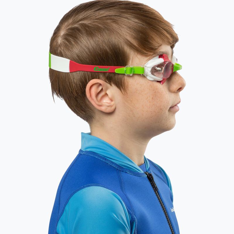 Cressi Seahorse grey/white/pink children's swim goggles 5