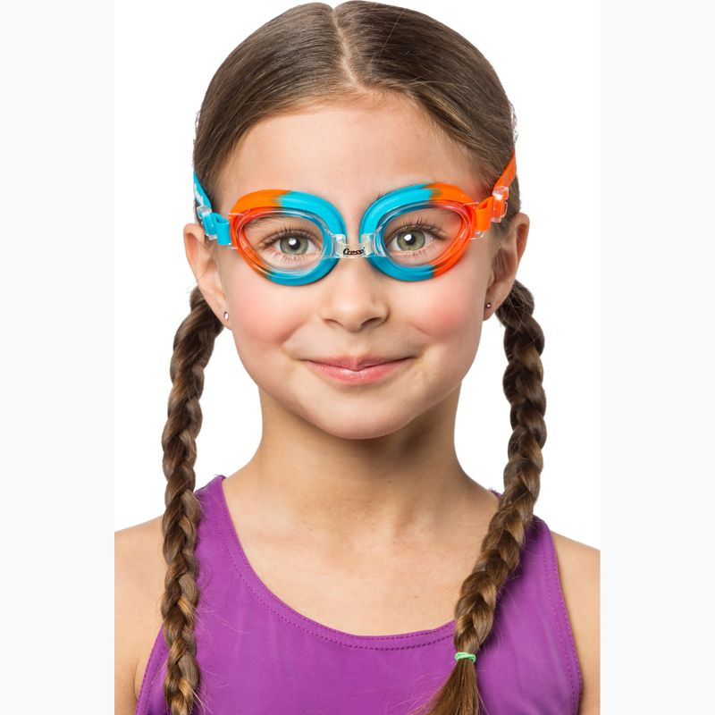 Cressi Starfish red/azure children's swim goggles 3
