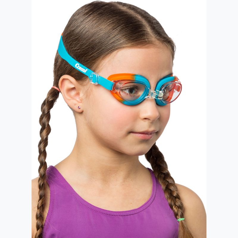 Cressi Starfish red/azure children's swim goggles 4