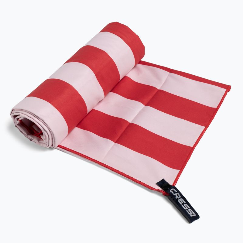 Cressi Microfiber Stripe quick-dry towel red XVA871160 2