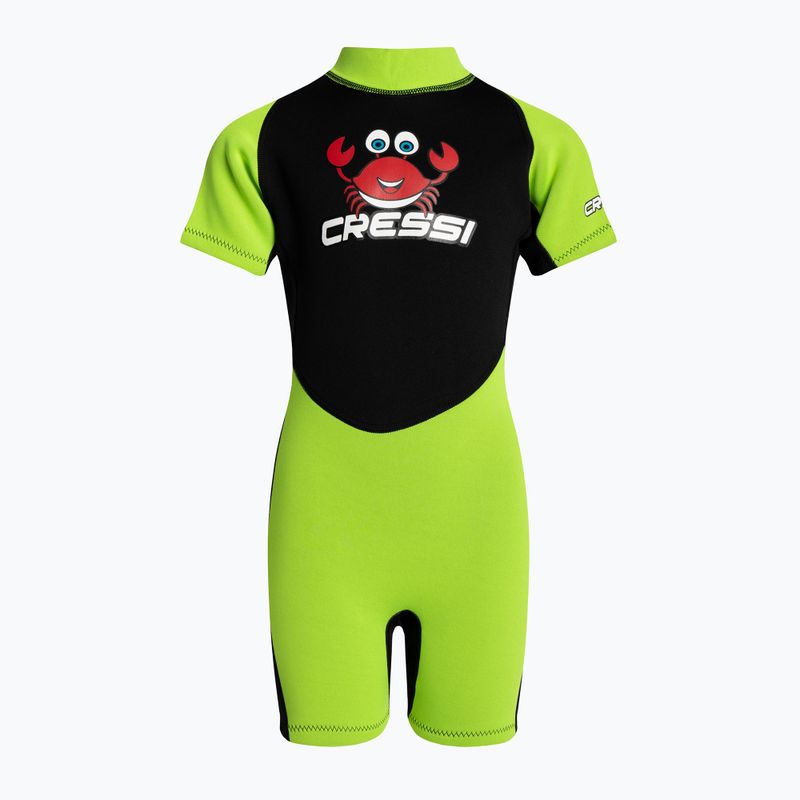 Cressi Smoby Shorty 2 mm children's swimming foam black-green XDG008401