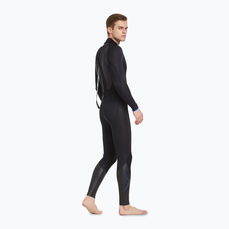 Men's Cressi Altum Monopiece 3 mm black/blue wetsuit 4
