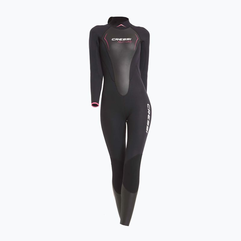 Women's Cressi Altum Monopiece 3 mm black/pink wetsuit 5
