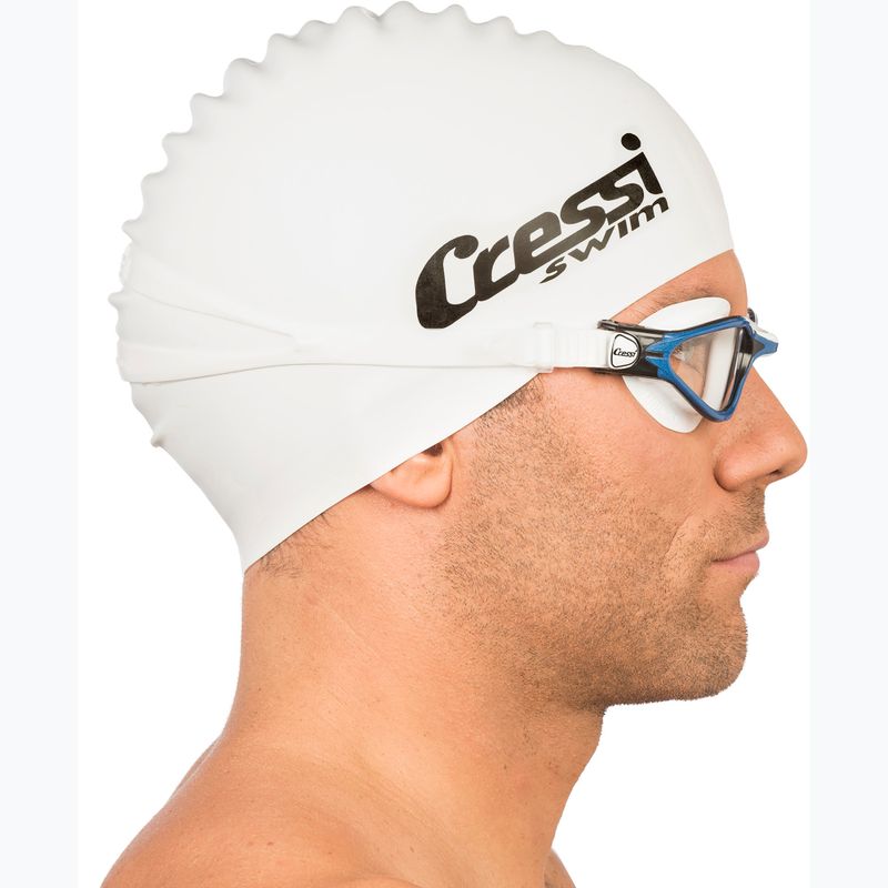 Cressi Thunder white/blue swimming goggles 9