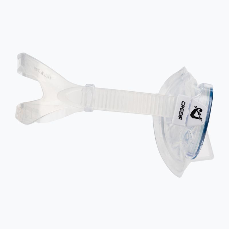 Cressi Perla Jr + Minigringo children's snorkel set clear blue DM101220 3