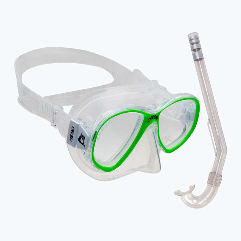 Cressi Perla + Minigringo children's diving set green DM101267
