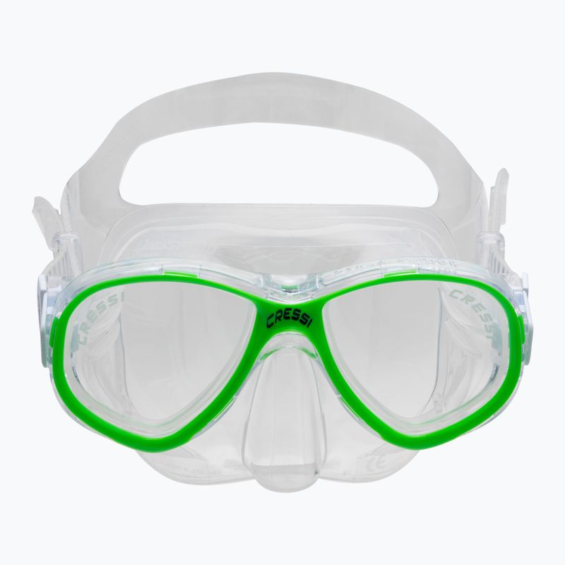 Cressi Perla + Minigringo children's diving set green DM101267 2