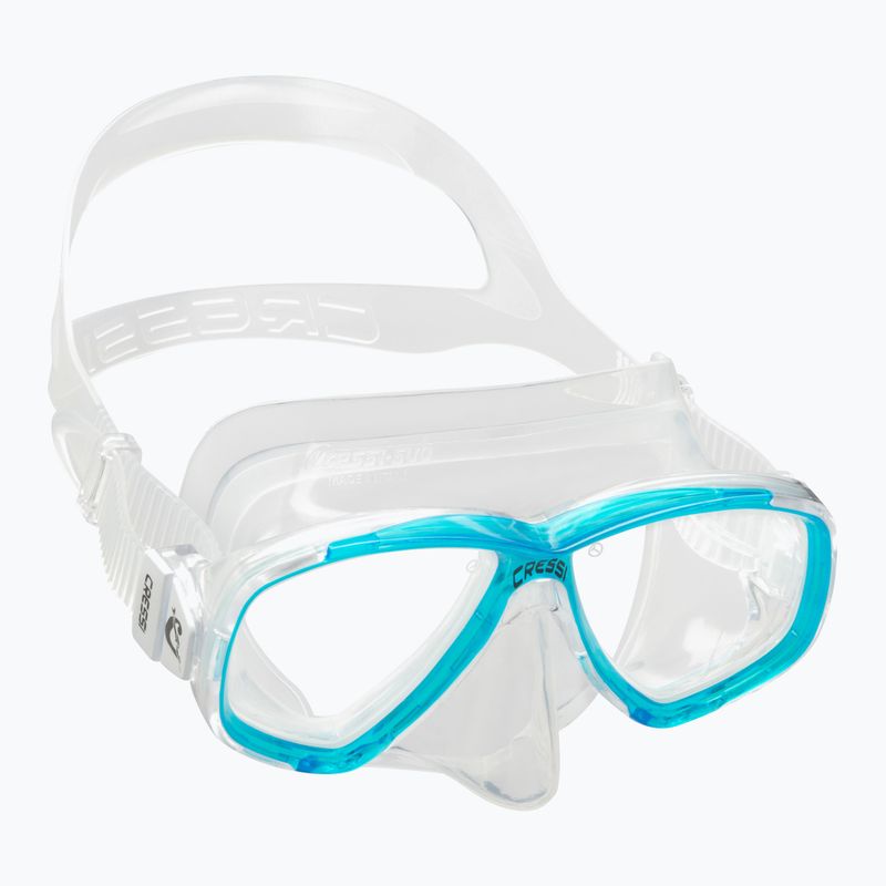 Cressi Perla clear blue diving mask DN207963 6