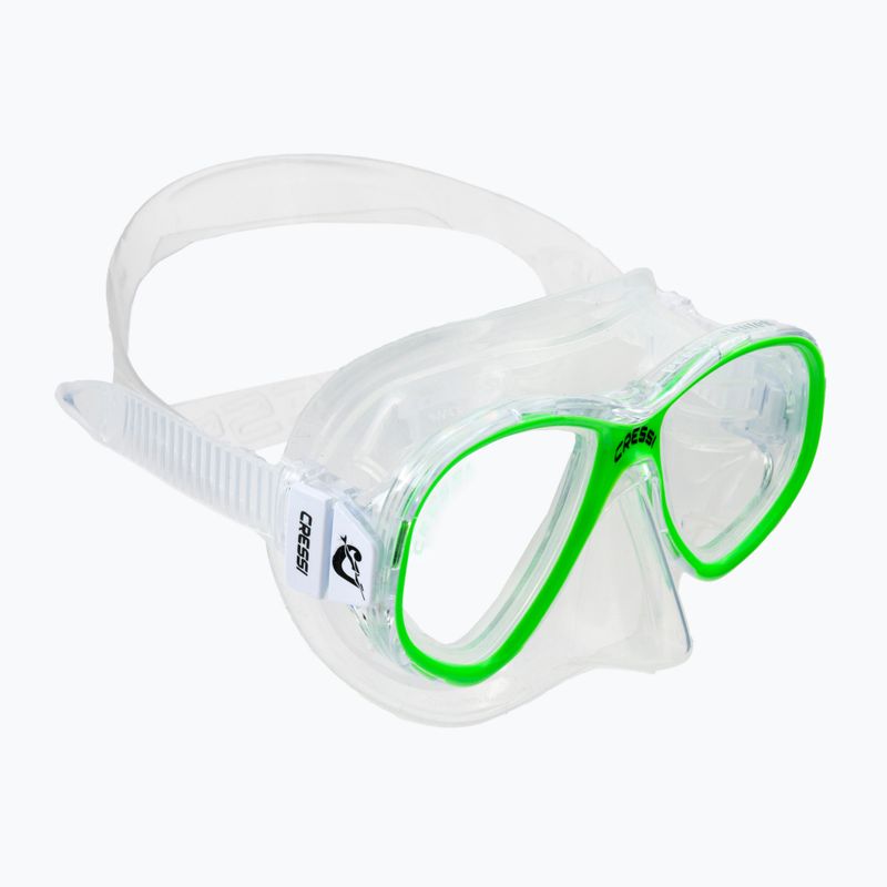 Cressi Perla children's diving mask green/colourless DN208467