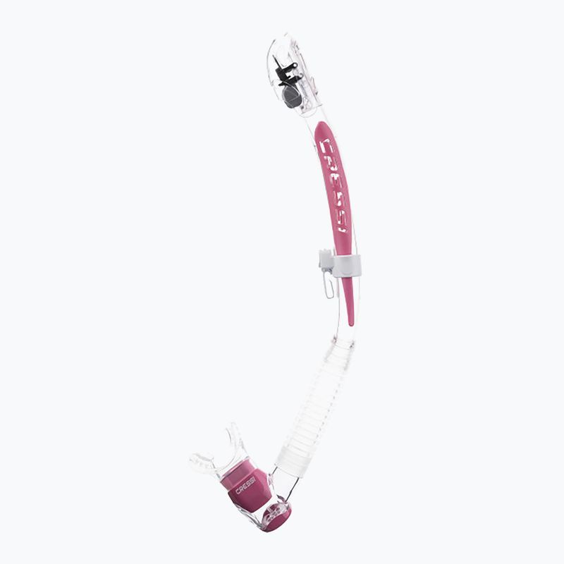 Cressi Itaca Ultra Dry clear/pink snorkel