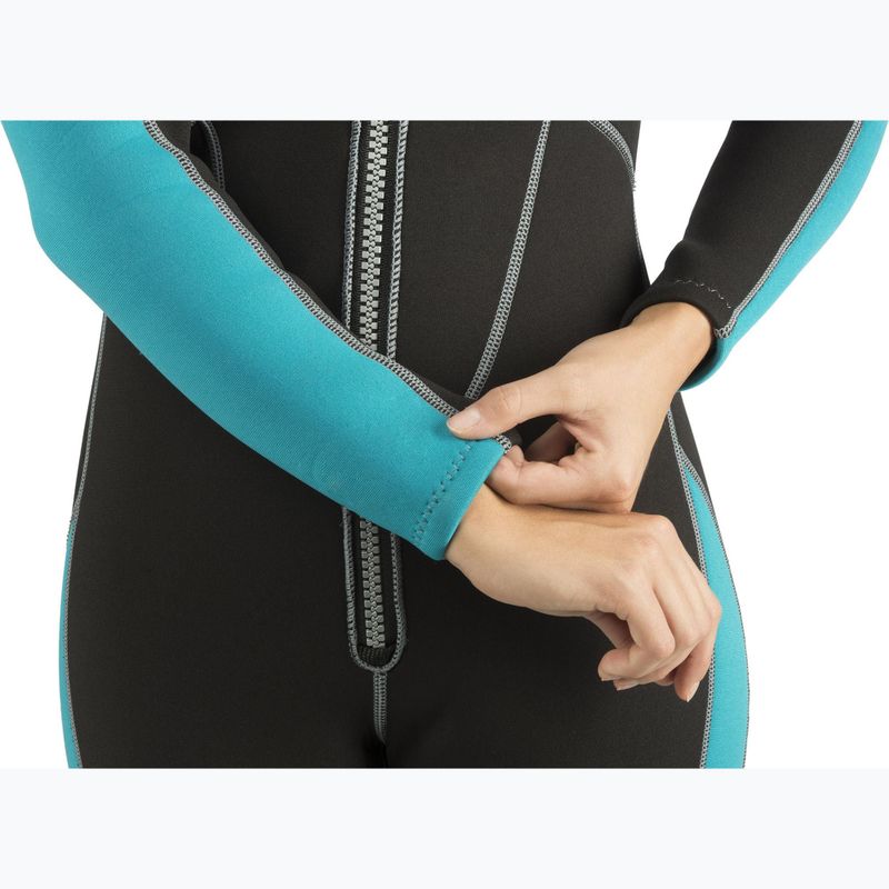 Cressi Lido Monopiece 2 mm black/aquamarine women's wetsuit 6