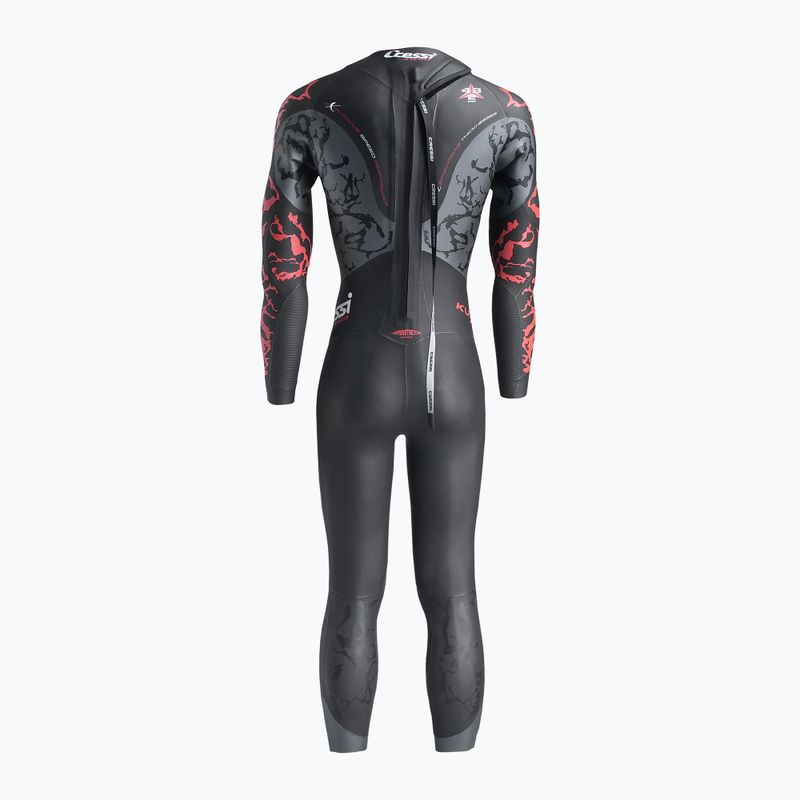 Men's Cressi Kuwae 2/3/4 mm black/red wetsuit 2