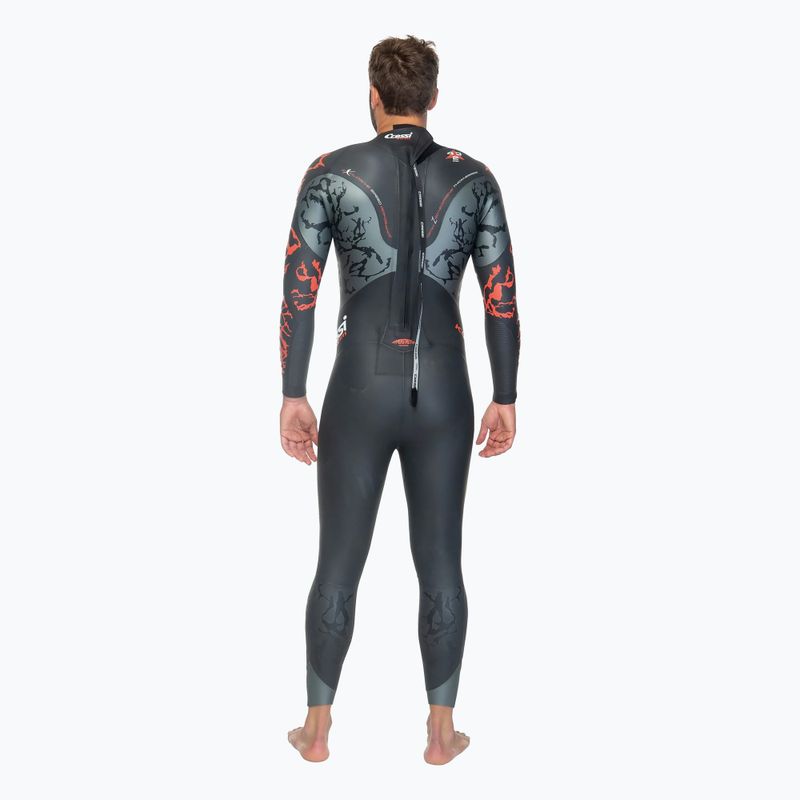 Men's Cressi Kuwae 2/3/4 mm black/red wetsuit 4