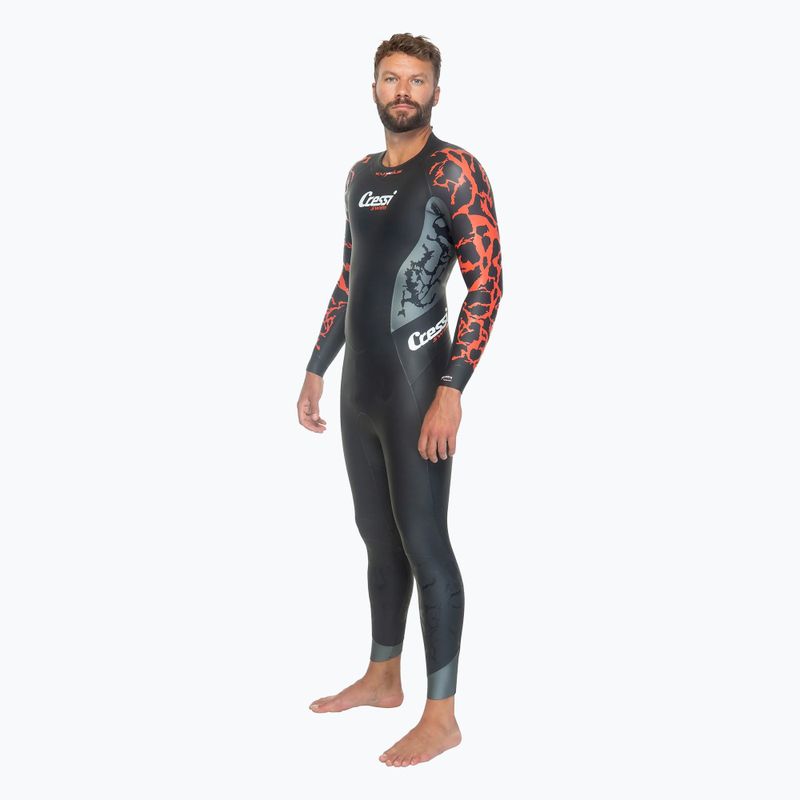 Men's Cressi Kuwae 2/3/4 mm black/red wetsuit 5