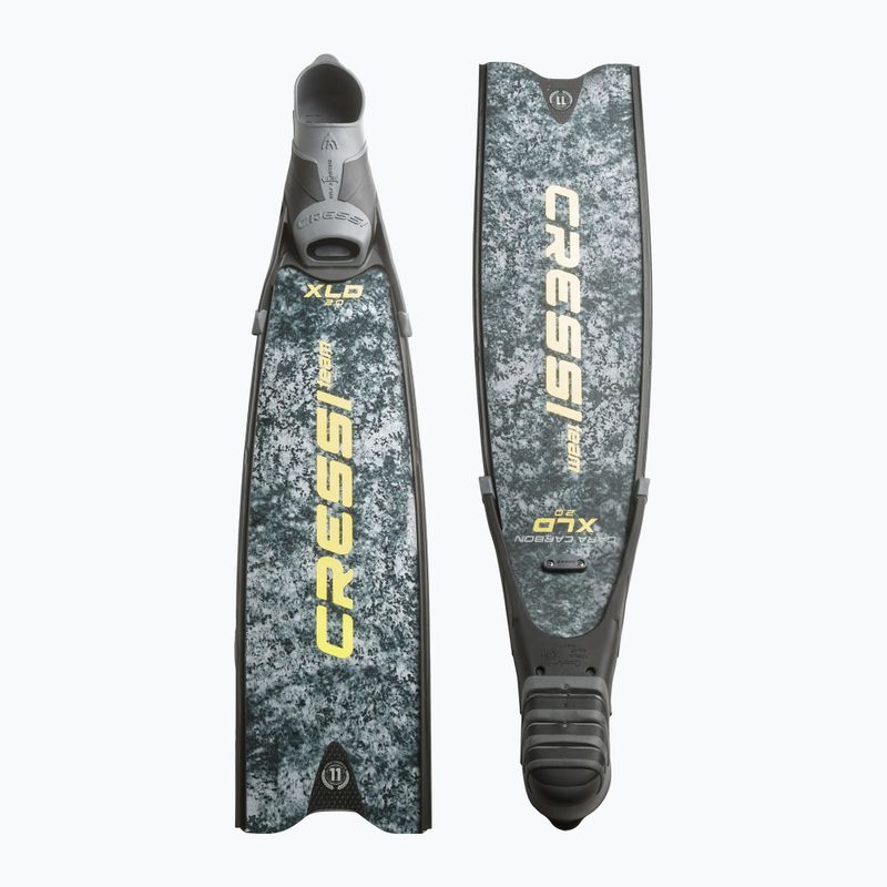 Cressi Gara Turbo Carbon grey camo diving fins 2