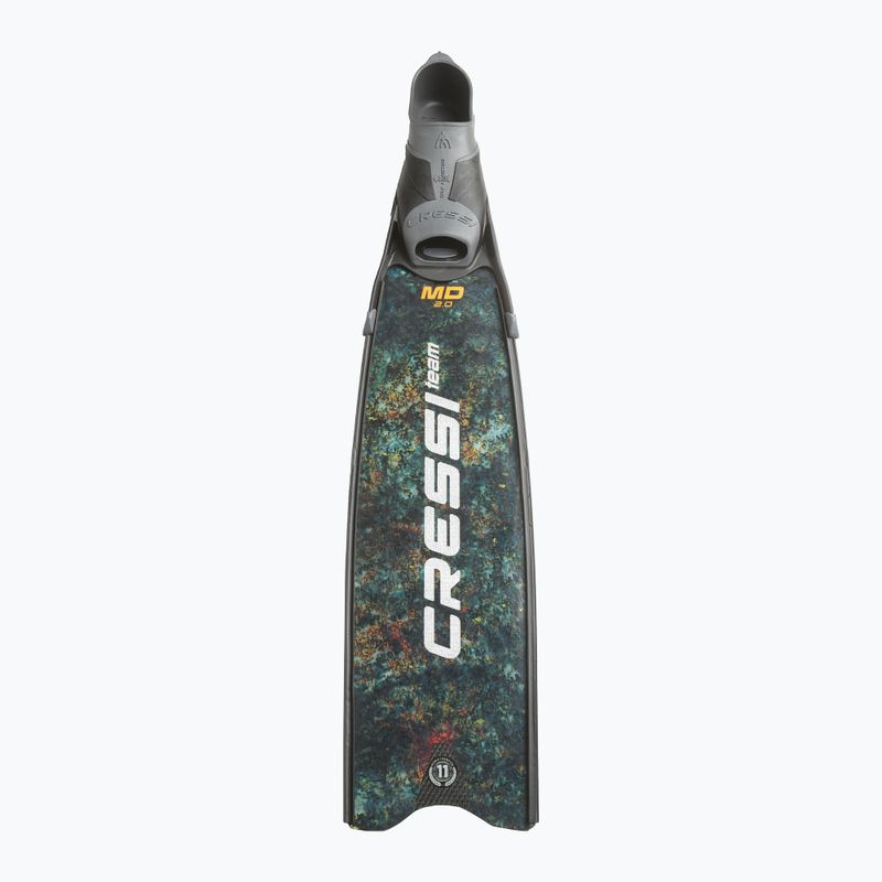 Cressi Gara Turbo Carbon green camo diving fins 3