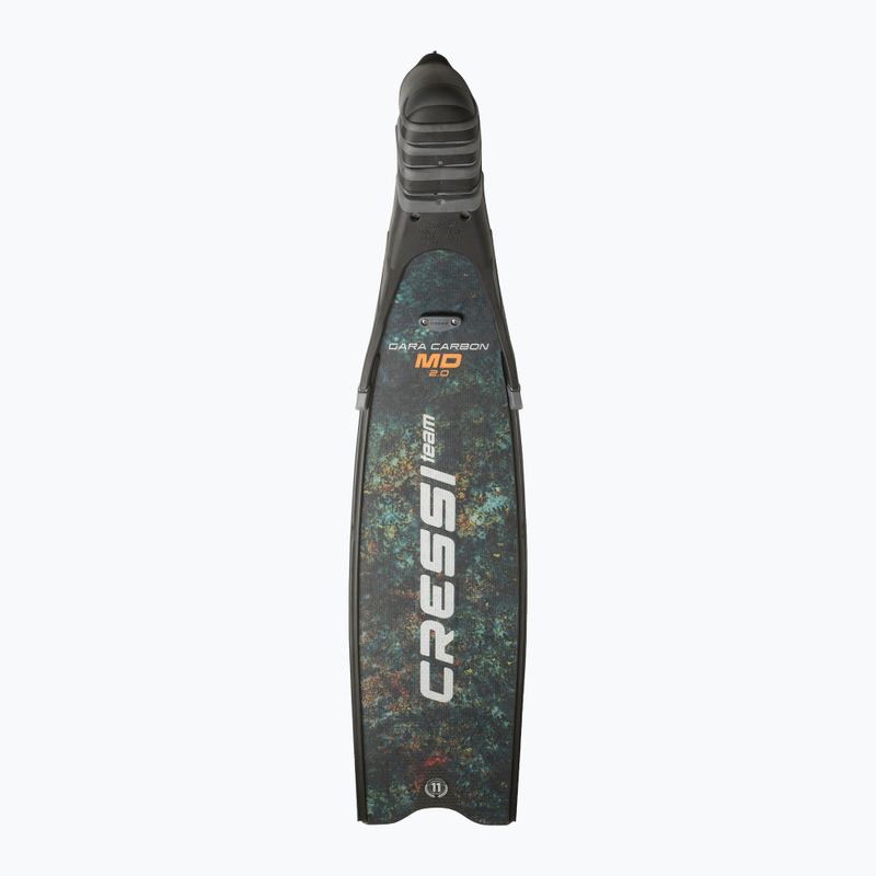Cressi Gara Turbo Carbon green camo diving fins 4
