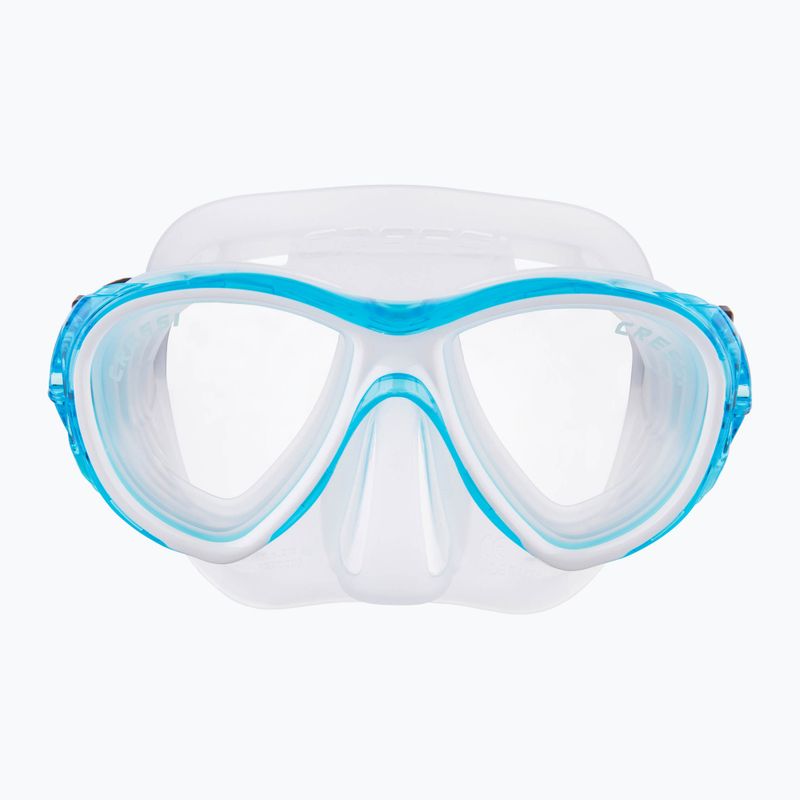 Cressi Samoa clear/aquamarine diving mask 2
