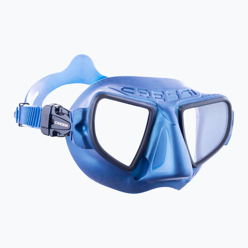 Cressi Atom blue metal/black diving mask