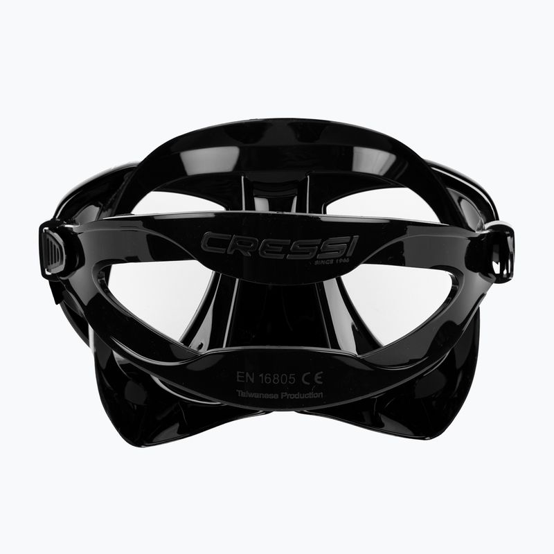 Cressi Metis Action black/black diving mask 5